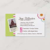 Kundenspezifische Bäckerei-Visitenkarte Visitenkarte (Rückseite)