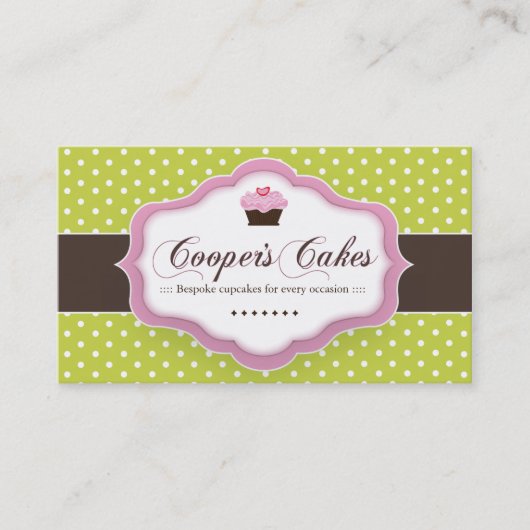 KUNDENSPEZIFISCHE BÄCKEREI-VISITENKARTE VISITENKARTE (Vorderseite)