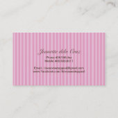 Kundenspezifische Bäckerei Visitenkarten Visitenkarte (Rückseite)