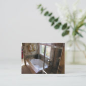 Kundenspezifische Badezimmer-Visitenkarte Visitenkarte (Stehend Vorderseite)