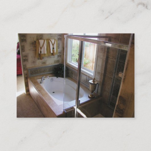 Kundenspezifische Badezimmer-Visitenkarte Visitenkarte (Vorderseite)