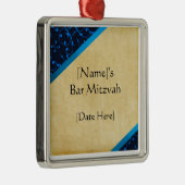 Kundenspezifische Bar Mitzvah Silbernes Ornament (Rechts)