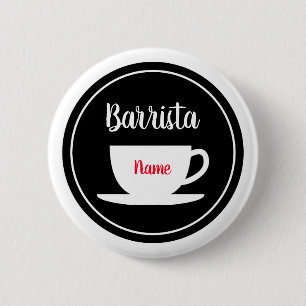 Kundenspezifische barrista Namenknöpfe für Button
