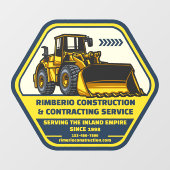 Kundenspezifische Bauaufträge Fensteraufkleber (Blatt)