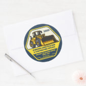 Kundenspezifische Bauaufträge Runder Aufkleber (Umschlag)