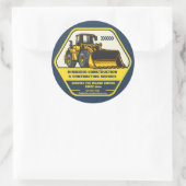 Kundenspezifische Bauaufträge Runder Aufkleber (Tasche)