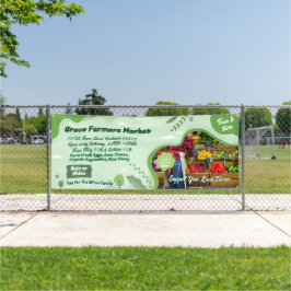 Kundenspezifische Bauern Markt Bio Veggies Banner