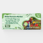 Kundenspezifische Bauern Markt Bio Veggies Banner (Horizontal)