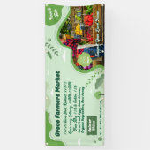 Kundenspezifische Bauern Markt Bio Veggies Banner (Vertikal)