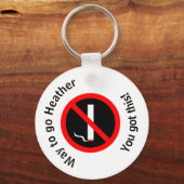 Kundenspezifische Beendigung des Rauchens Glückwun Schlüsselanhänger (Vorderseite)