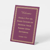 Kundenspezifische Begrüßung Bitte entfernen Sie Ih Sockelschild (Vorderseite)