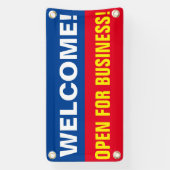 Kundenspezifische Begrüßung für Business-Banner Banner (Vertikal)