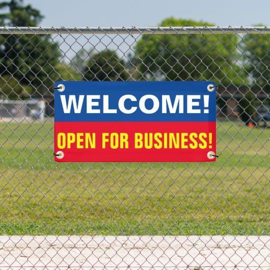 Kundenspezifische Begrüßung für Business-Banner Banner (Insitu)