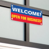 Kundenspezifische Begrüßung für Business-Banner Banner (Äußeres Gebäude)