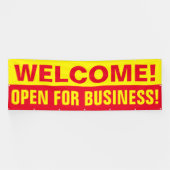 Kundenspezifische Begrüßung für Business-Banner Banner (Horizontal)