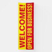 Kundenspezifische Begrüßung für Business-Banner Banner (Vertikal)