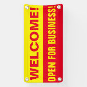 Kundenspezifische Begrüßung für Business-Banner Banner (Vertikal)