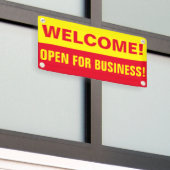 Kundenspezifische Begrüßung für Business-Banner Banner (Äußeres Gebäude)