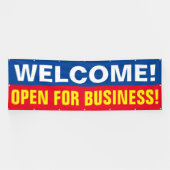 Kundenspezifische Begrüßung für Business-Banner Banner (Horizontal)