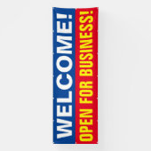 Kundenspezifische Begrüßung für Business-Banner Banner (Vertikal)