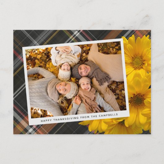 Kundenspezifische Begrüßung von Erntedank auf der Postkarte (Vorderseite)