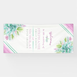 Kundenspezifische Begrüßungsbanner für Hochzeitsku Banner