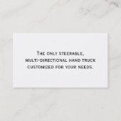 Kundenspezifische BEISPIELVisitenkarte Visitenkarte (Rückseite)