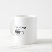 Kundenspezifische Beladung warten Kaffeetasse (Vorderseite Links)