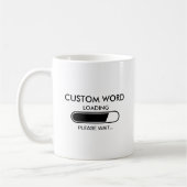 Kundenspezifische Beladung warten Kaffeetasse (Links)