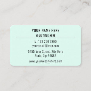 Kundenspezifische Berufliche Design-Visitenkarte m Visitenkarte