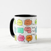 kundenspezifische beste Tasse der Fragen-11oz (Vorderseite Links)