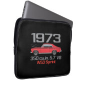 Kundenspezifische Bestellung 1973 350 cu.in.57 V8 Laptopschutzhülle (Vorne Rechts)