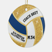 Kundenspezifische Bestellung Gold Glitzer, White & Keramik Ornament (Links)