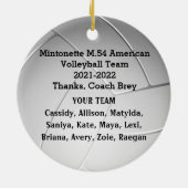 Kundenspezifische Bestellung Gold Glitzer, White & Keramik Ornament (Hinten)