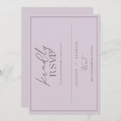 Kundenspezifische Bestellung UAWG Imani & Dakota Einladung (Vorne/Hinten)