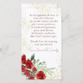 Kundenspezifische Bestellung und Dankeschön-Karte (Vorne/Hinten)