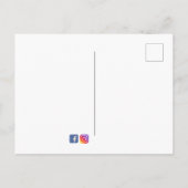 Kundenspezifische Bestellung von Tina Postkarte (Rückseite)