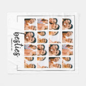 kundenspezifische Bestfreund-16-Foto-Collage Fleecedecke (Vorderseite (Horizontal))