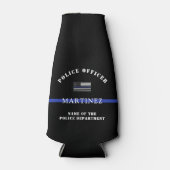 Kundenspezifische Bewertung von Thin Blue Line-Pol Flaschenkühler (Vorderseite)