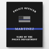 Kundenspezifische Bewertung von Thin Blue Line-Pol Fotoplatte (Vorderseite)