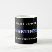 Kundenspezifische Bewertung von Thin Blue Line-Pol Kaffeetasse (Mittel)