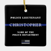Kundenspezifische Bewertung von Thin Blue Line-Pol Keramikornament (Vorderseite)