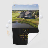 Kundenspezifische Bezeichnung des Golfklubs und Fo Golfhandtuch (Insitu)