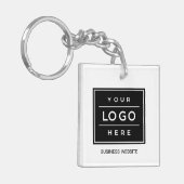 Kundenspezifische Bezeichnung und Logo der Firma Schlüsselanhänger (Vorderseite links)