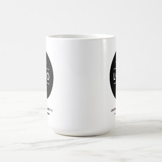 Kundenspezifische Bezeichnung und Logo Kaffeetasse (Mittel)