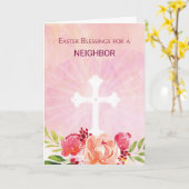 Kundenspezifische Beziehungen Religiöse Ostersegnu Karte (Gelbe Blume)