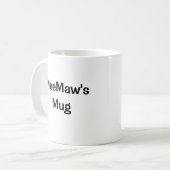 Kundenspezifische Bild-Tasse mit Rahmen Kaffeetasse (Vorderseite Links)