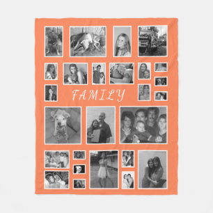 Kundenspezifische Bildschwarz-u. Weiß-Koralle des Fleecedecke