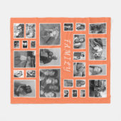 Kundenspezifische Bildschwarz-u. Weiß-Koralle des Fleecedecke (Vorderseite (Horizontal))