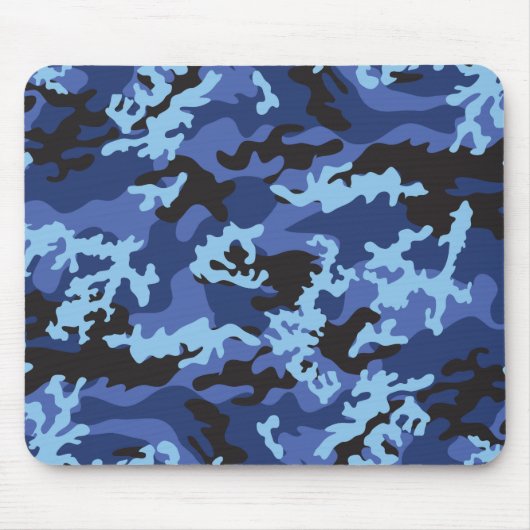Kundenspezifische blaue Camouflage Mousepad (Vorne)